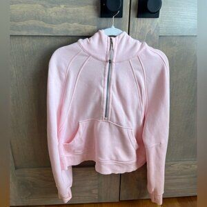 lululemon Scuba Oversized Half-Zip Strawberry Milkshake XS/S